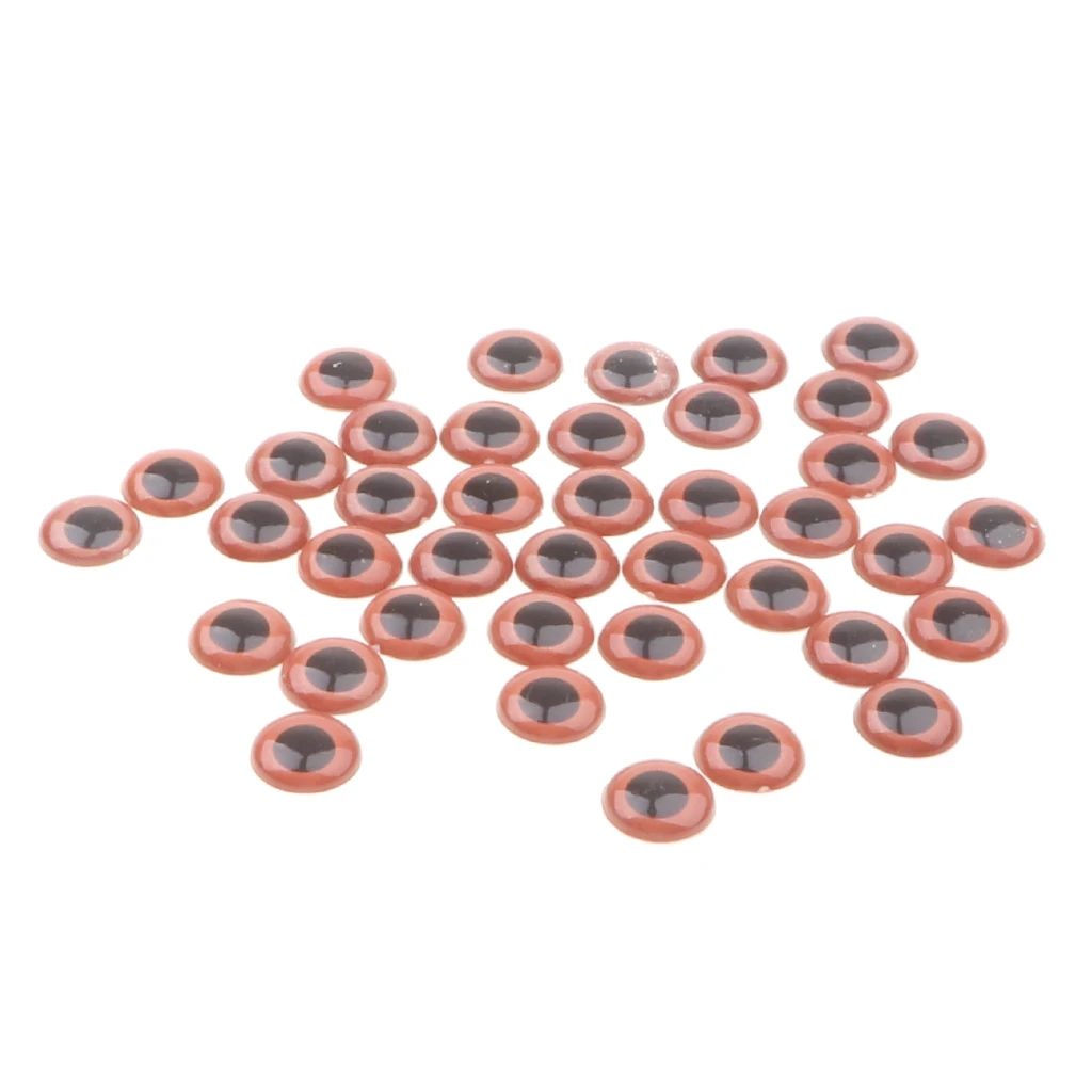

18mm Brown Colored Plastic Safety Eyes for Doll Making Handcraft Plush Toy DIY Accessories, Pack of 40
