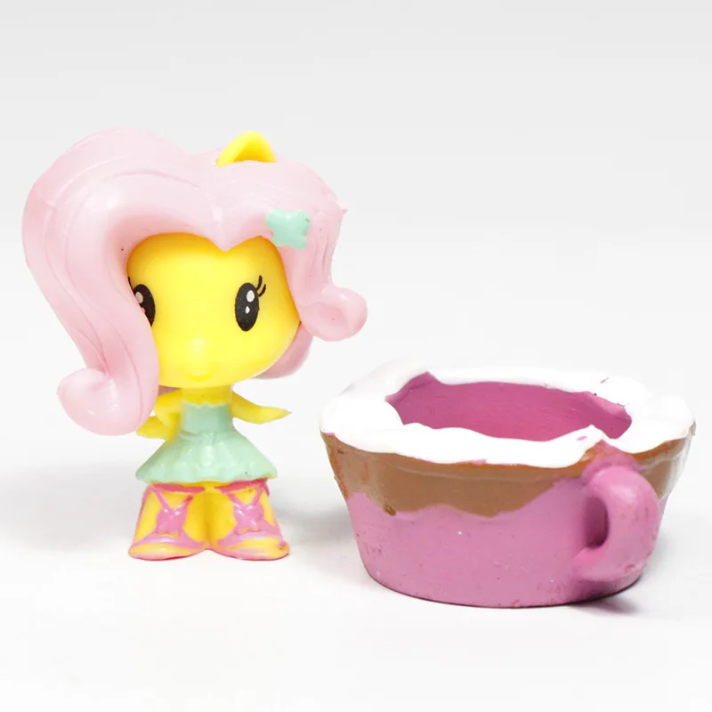 12 шт. игрушки My Little Pony симпатичная Mark мини-пони кукла дружба-это чудо всех цветов радуги; платье с Сумеречной искоркой рисунок Рождественский подарок
