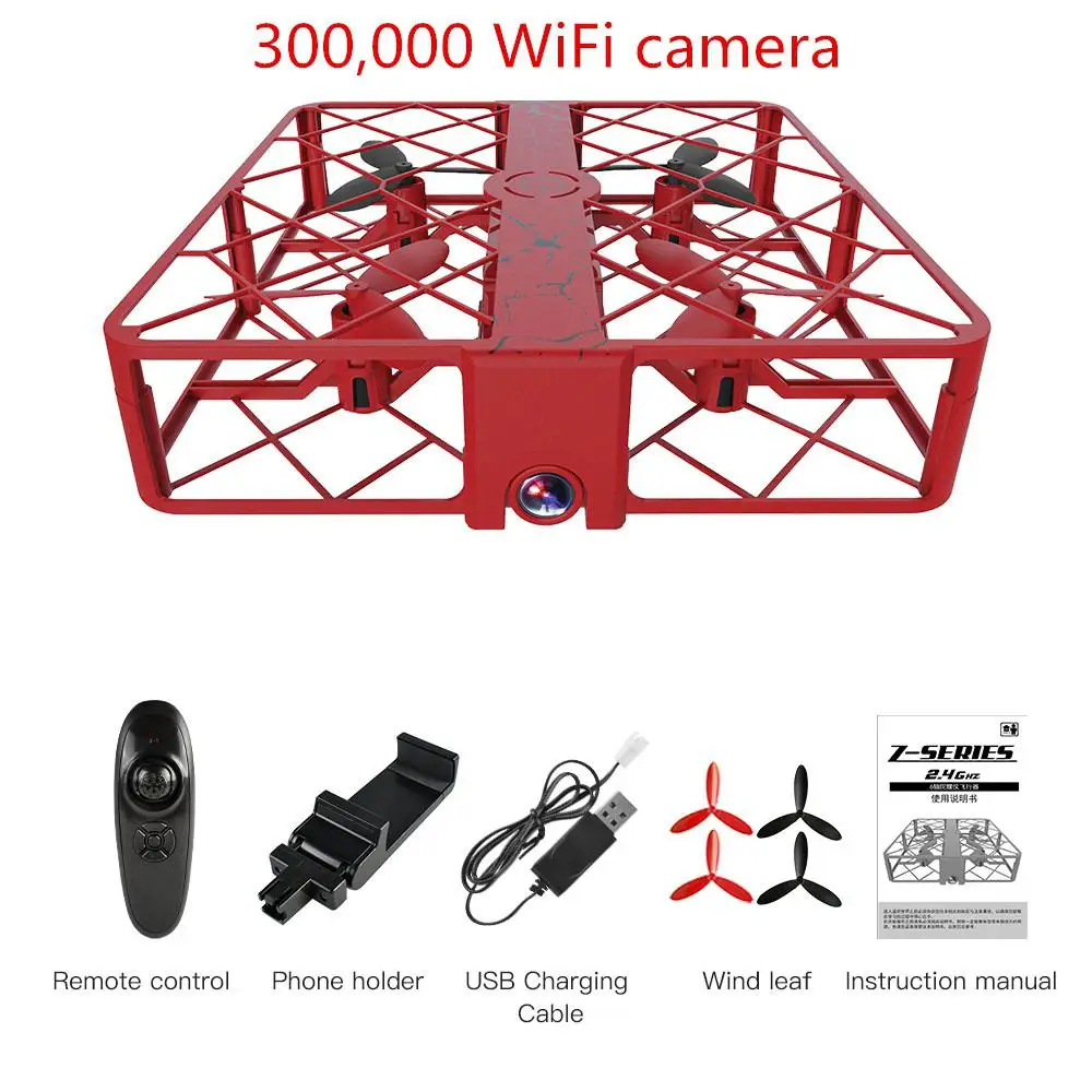 0.3MP red RCtown Радиоуправляемый квадрокоптер с HD камерой пульт дистанционного управления Дрон Вертолет радиоуправляемые игрушки селфи Дрон vs visuo XS809HW JY01 D30 - Цвет: 0.3MP red