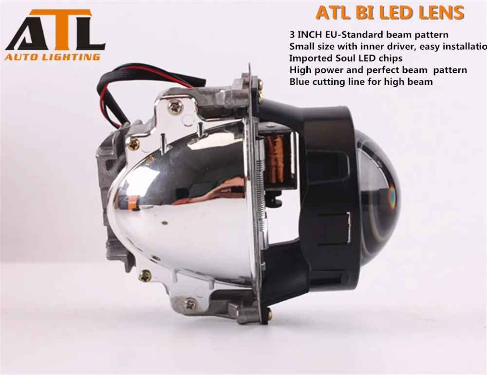 2pcs BI LED Projector Lens Headlight Retrofit All in one Car Headlapm 6500K 4800LM 35W | Автомобили и мотоциклы