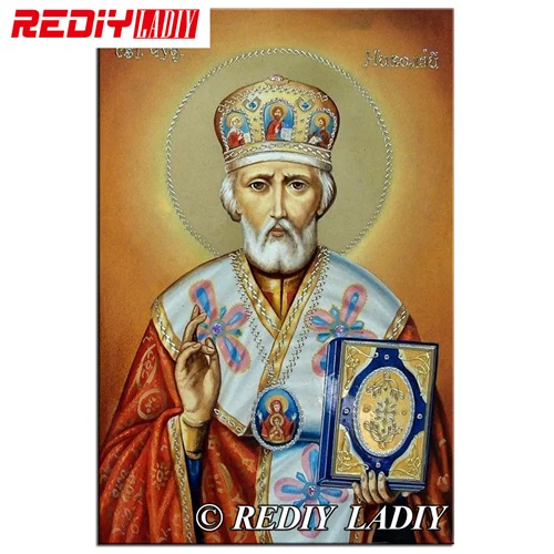 Rediy ladiy алмазная живопись вышивка крестиком религия 5D полный квадратный алмаз вышивка кристаллами значок алмазной мозаики узор - Цвет: RF79114