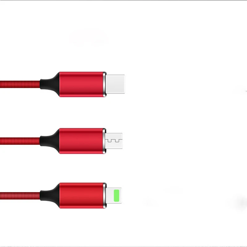 3 в 1 Micro Тип usb C Зарядное устройство кабель мульти Usb Порты и разъёмы несколько Usb зарядный кабель Usbc мобильного телефона Кабели для Samsung S8 S10 S9