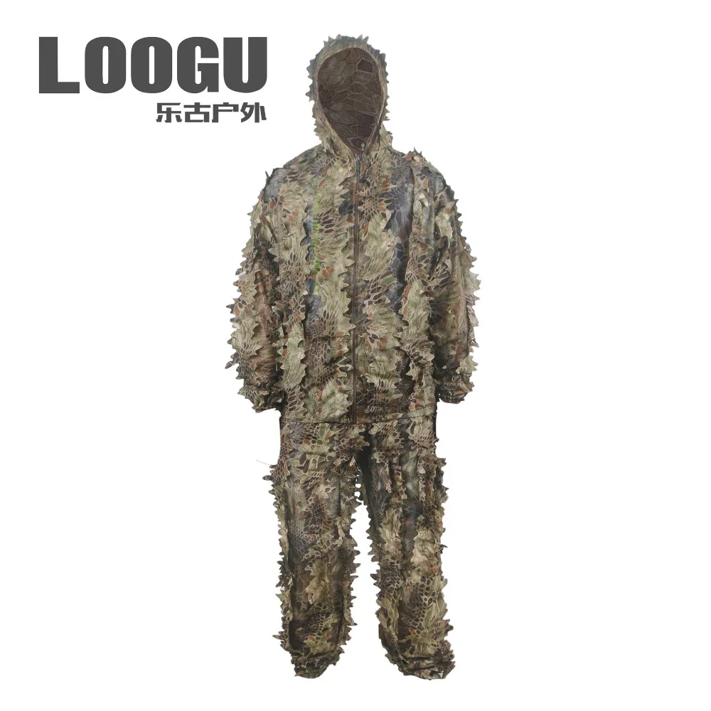 Уличные камуфляжные костюмы Ghillie военная охотничья ткань одежда для леса