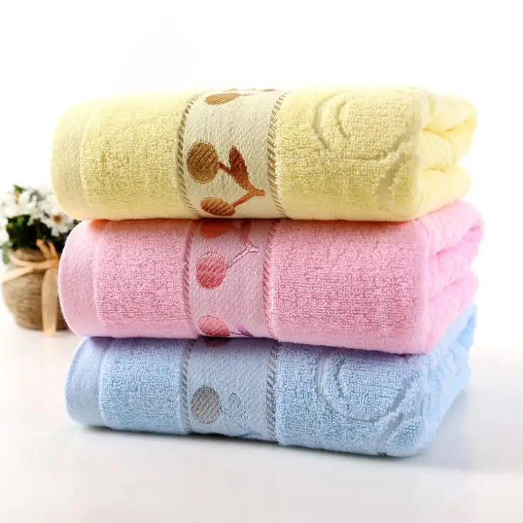 Cherry cotton jacquard towel bath 32 shares listed on the new hot sale 70 * 140cm 350g | Дом и сад
