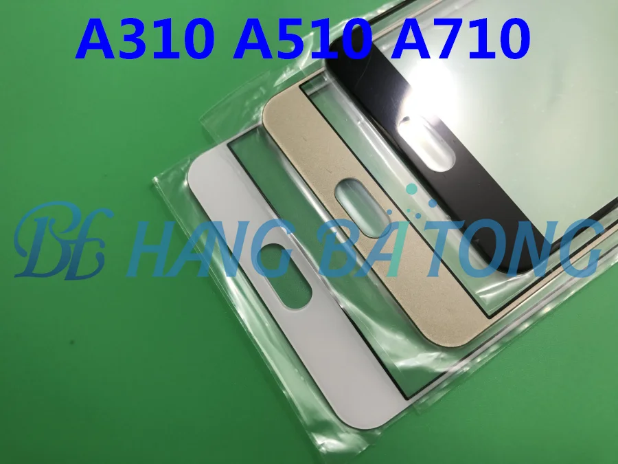 

50pcs/lot Screen glass For Samsung Galaxy A3 2016 A310F A310 A5 2016 A510 A7 A710 Outer Glass Top/Front Lens Front Screen Cover