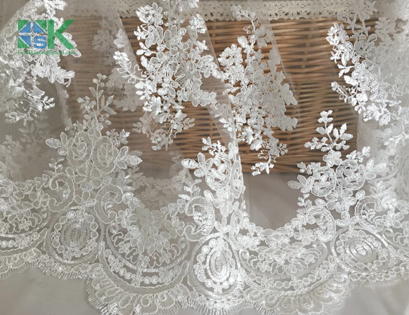Оптовая Новый Кружева Сетки одежда ткани Высокого класса свадебное платье