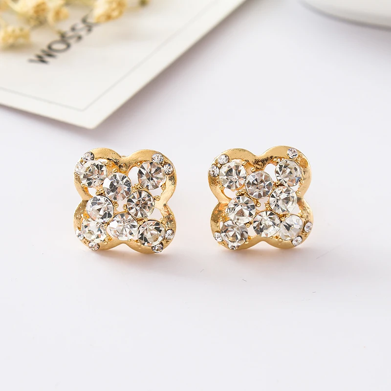 

New Crystal Earring Cuff Sweep Wrap Silver Gold Ear Rhinestone Climber Ear Clip Cuffs Earrings For Women Punk Jewelry Oorbellen