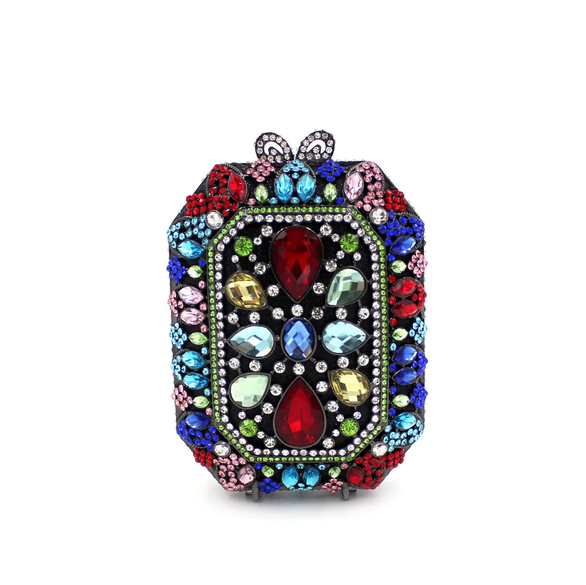 2017 новый Европейский день муфты многоцветный полный алмазов женщины сумка