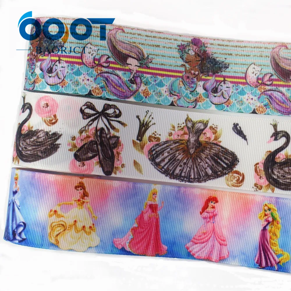 OOOT BAORJCT I-181122-259, 38 мм 10 ярдов мультфильм ленты термальность передачи печатных grosgrain, подарочная упаковка материалы для ручных поделок