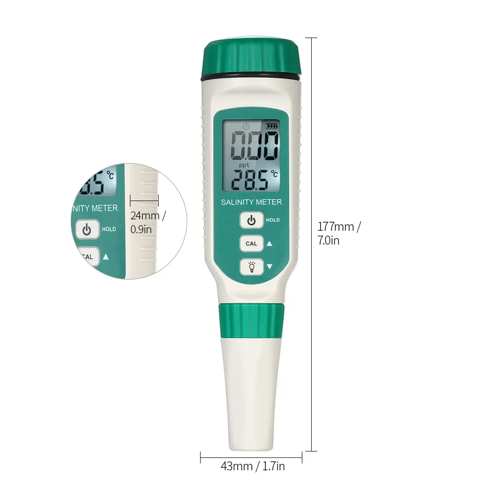 Портативный Измеритель солености ручной АТС Salinometer Halometer измеритель соли для