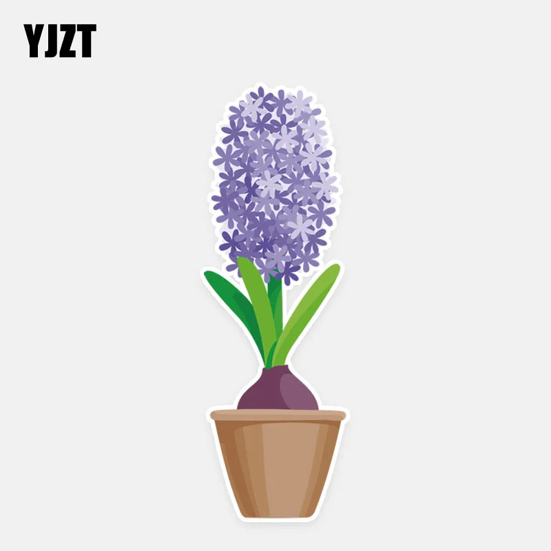 YJZT 4 3*13 1 см Модный мультяшный фиолетовый Лавандовый Цветочный декор