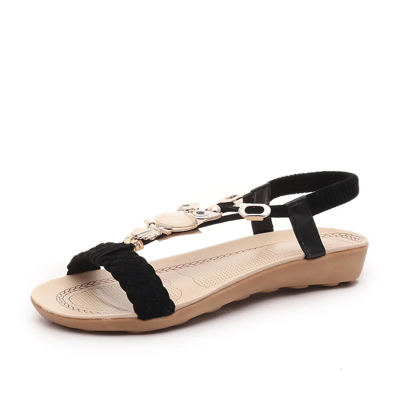 Женские сандалии 2021 удобные модная женская обувь летние классические стразы