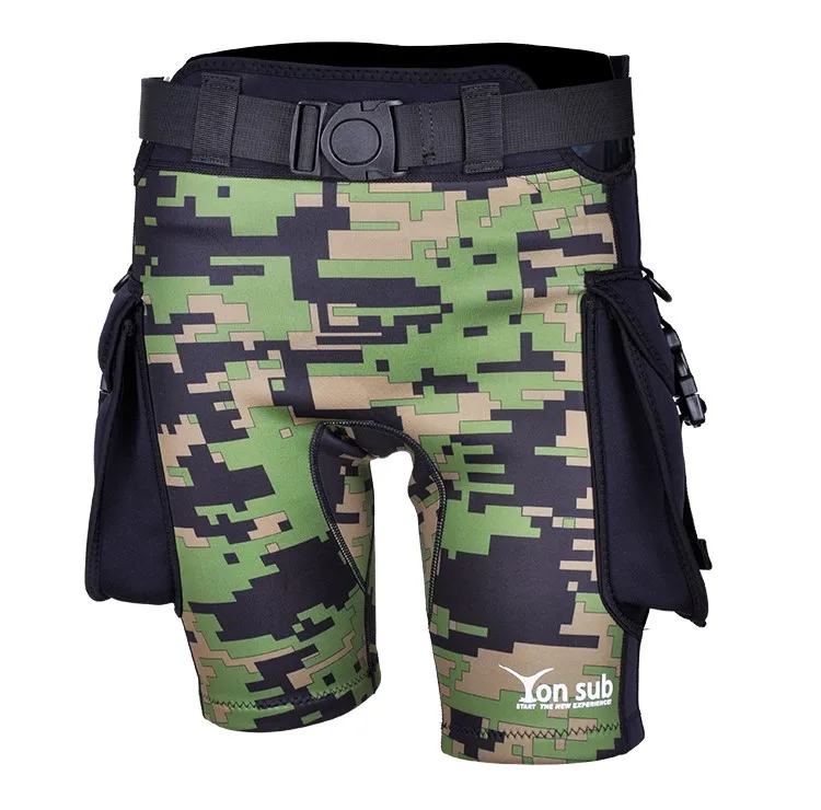 2.5mm camouflage men's weight bag, trousers, sundry, dry tight swimming trunks, snorkeling surfing pants, diving trousers.
