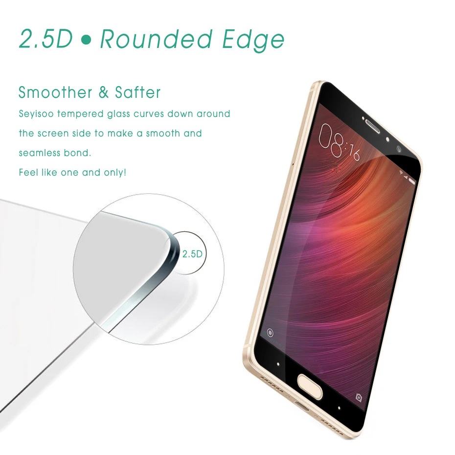

100% Original Seyisoo Premium 2.5D 9H Full Cover Screen Protector Tempered Glass For Xiaomi Redmi Pro Xiomi RedmiPro 0.3mm Film
