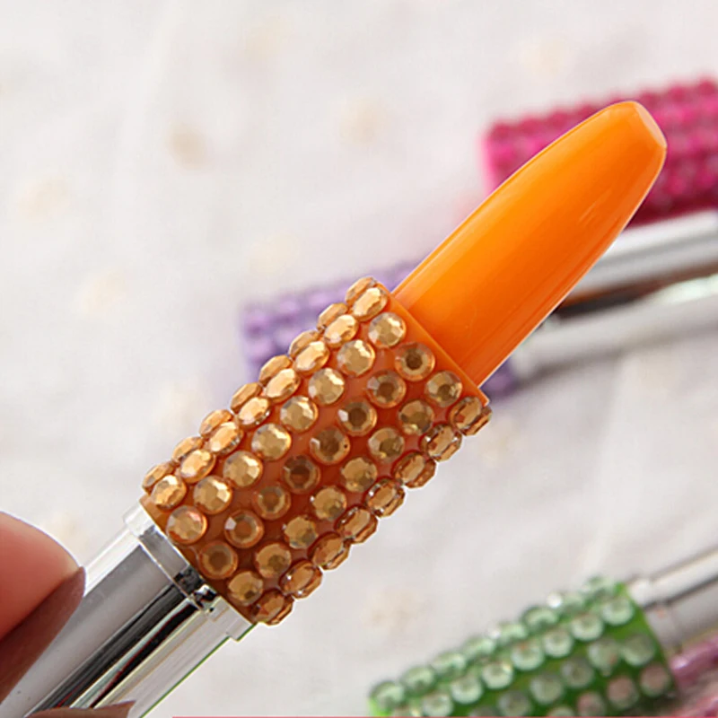 Форма губной помады шариковая точка для письма милый канцелярский подарок ручка