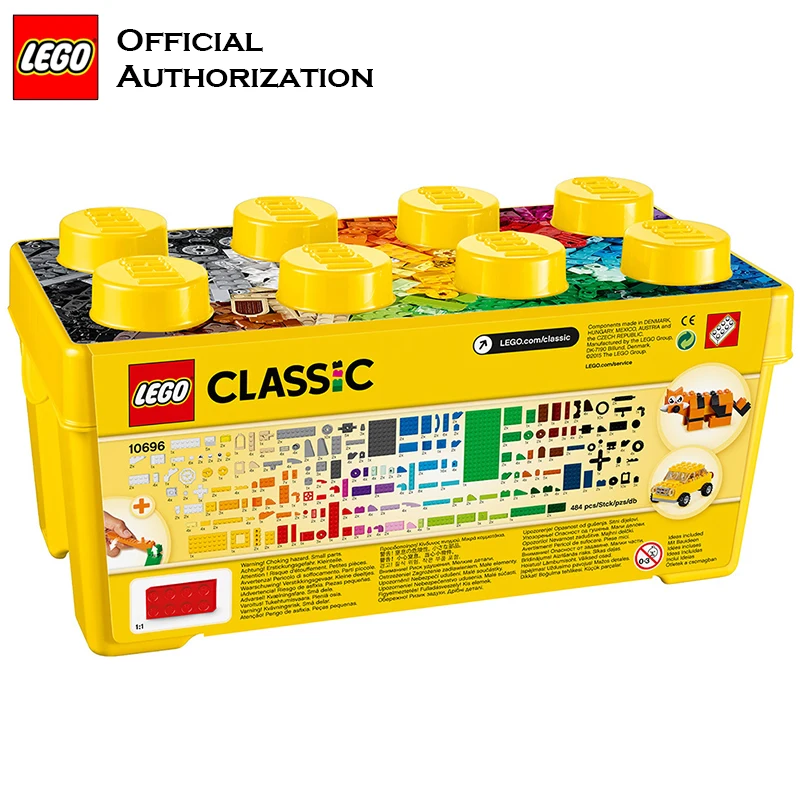 Lego строительные блоки классическая серия 790 шт. аксессуары игрушки 10696 коробка