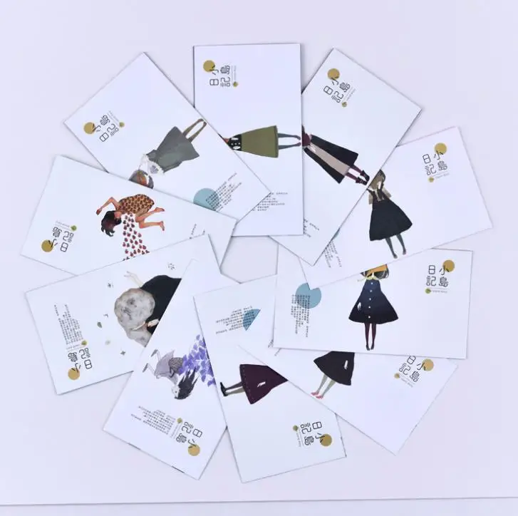 

10 Pcs/set Kawaii Beautiful Girls in Island Fresh Envelope Chinese Style Retro Students Love Romantic Paper Envelope Stationery