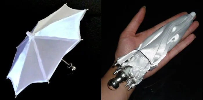 Супер мини-зонт 21 см (доступны красный/белый/желтый цвет) появляющийся волшебный