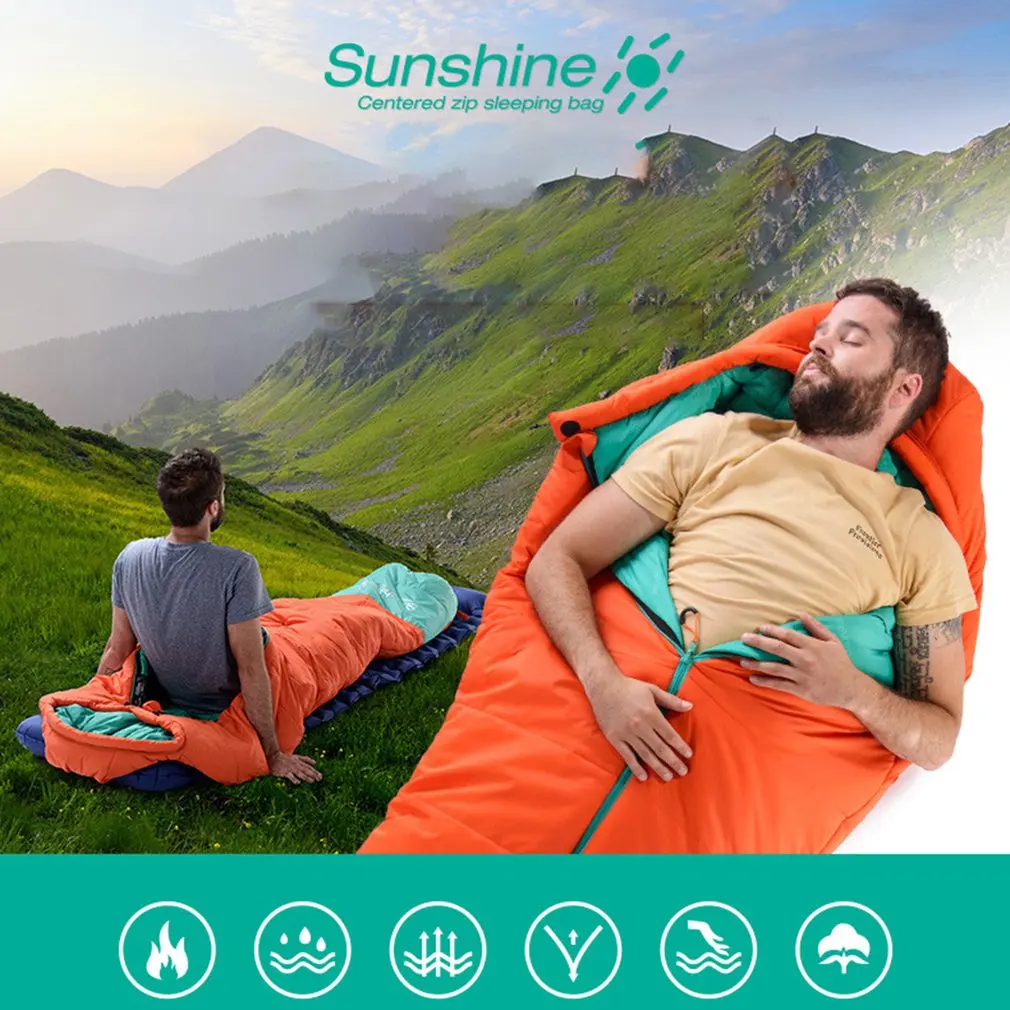 Naturehike открытый кемпинг ультра легкий спальный мешок Мумия весна осень гусиный