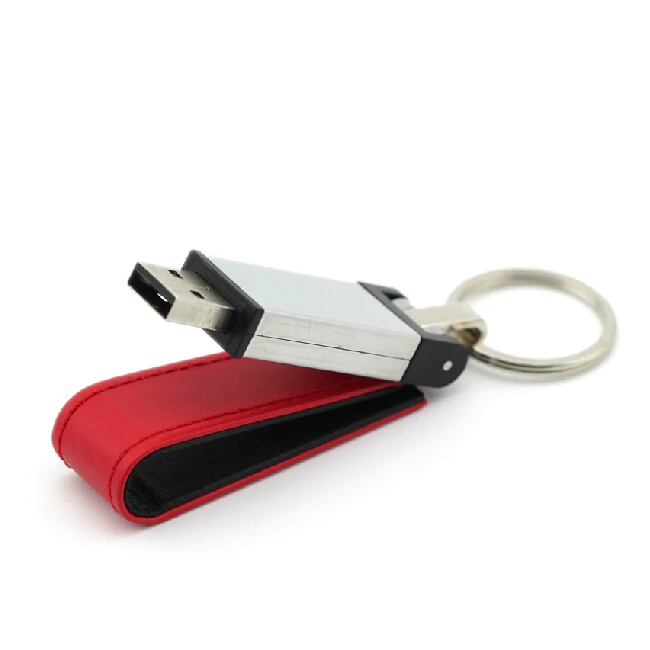 Металлический кожаный брелок флеш-накопитель Usb 64 ГБ 128 256 USB 2 0 карта памяти модный