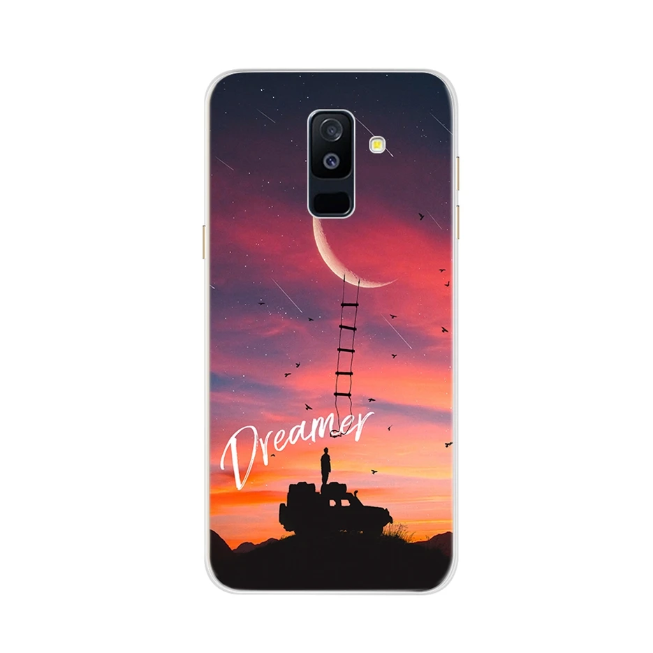 Молочно-Белый Чехол для телефона samsung Galaxy A6 Plus A605 A605F полная защита чехол для телефона s для samsung A 6 A6 Plus задняя крышка бампер - Цвет: Молочно-Белый