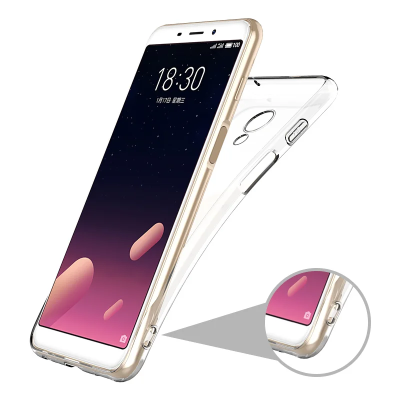 Чехол для Meizu M6S тонкий мягкий чехол из ТПУ роскошный силиконовый meizu m 6 s
