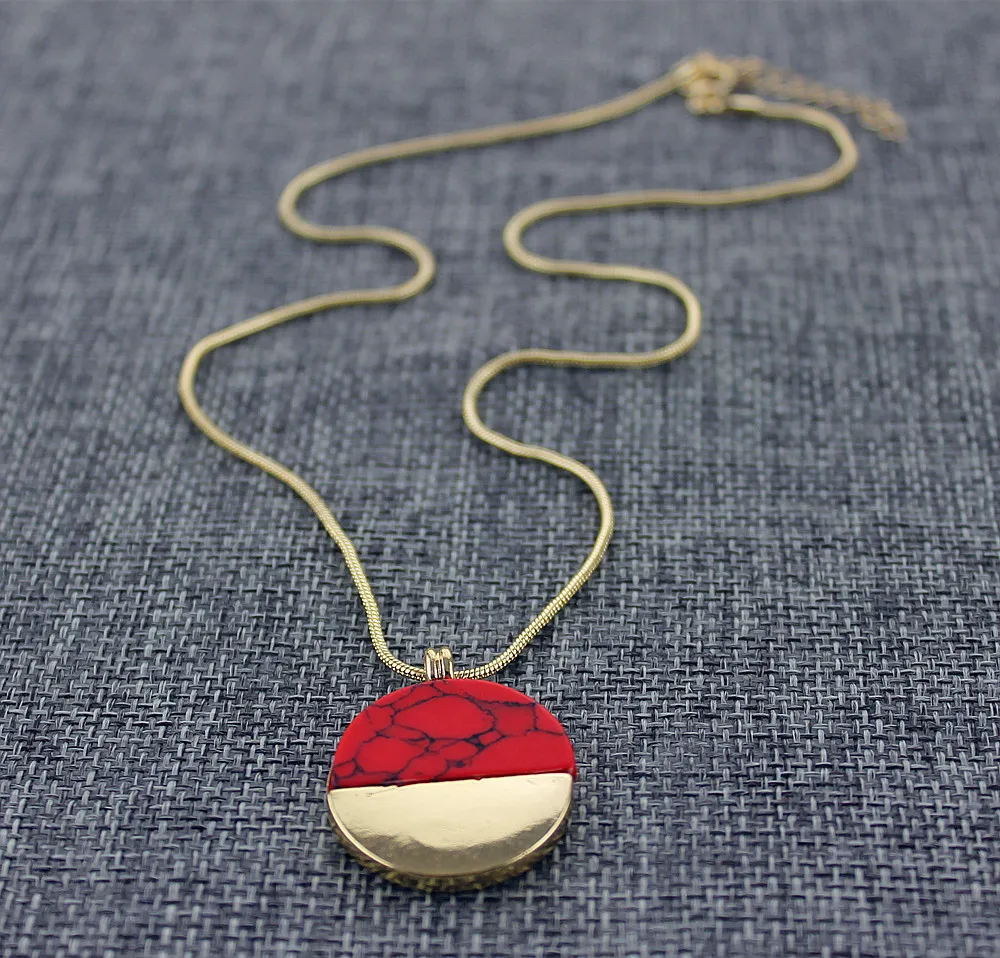 Женское Новое модное ожерелье Ms party круглое с подвеской из камня|pendant name|pendant