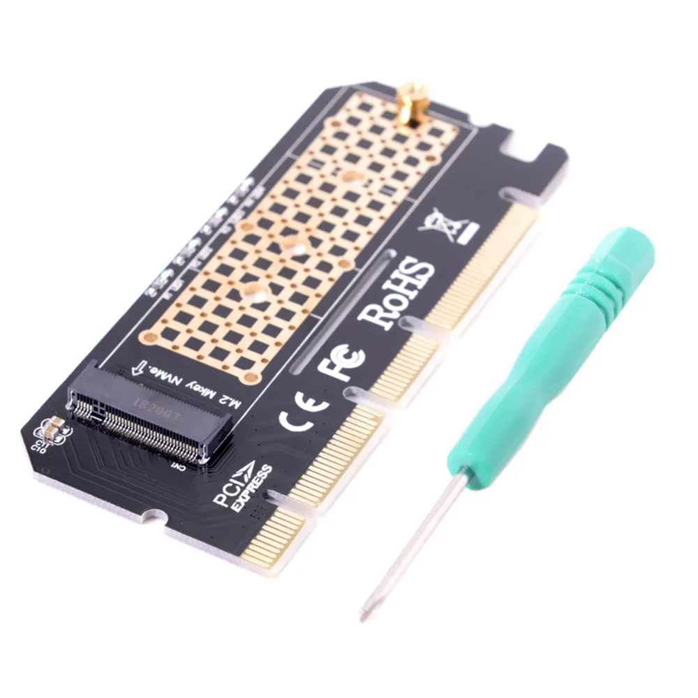 Адаптер NGFF M-key NVME AHCI SSD для материнской платы PCI-E 3 0 16x 4x XP941 SM951 PM951 970 960 EVO |