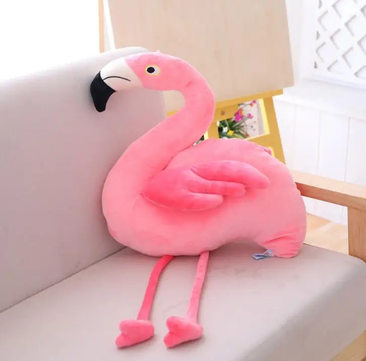 38 см Высокое качество плюшевый розовый Фламинго чучела Мультфильм животных