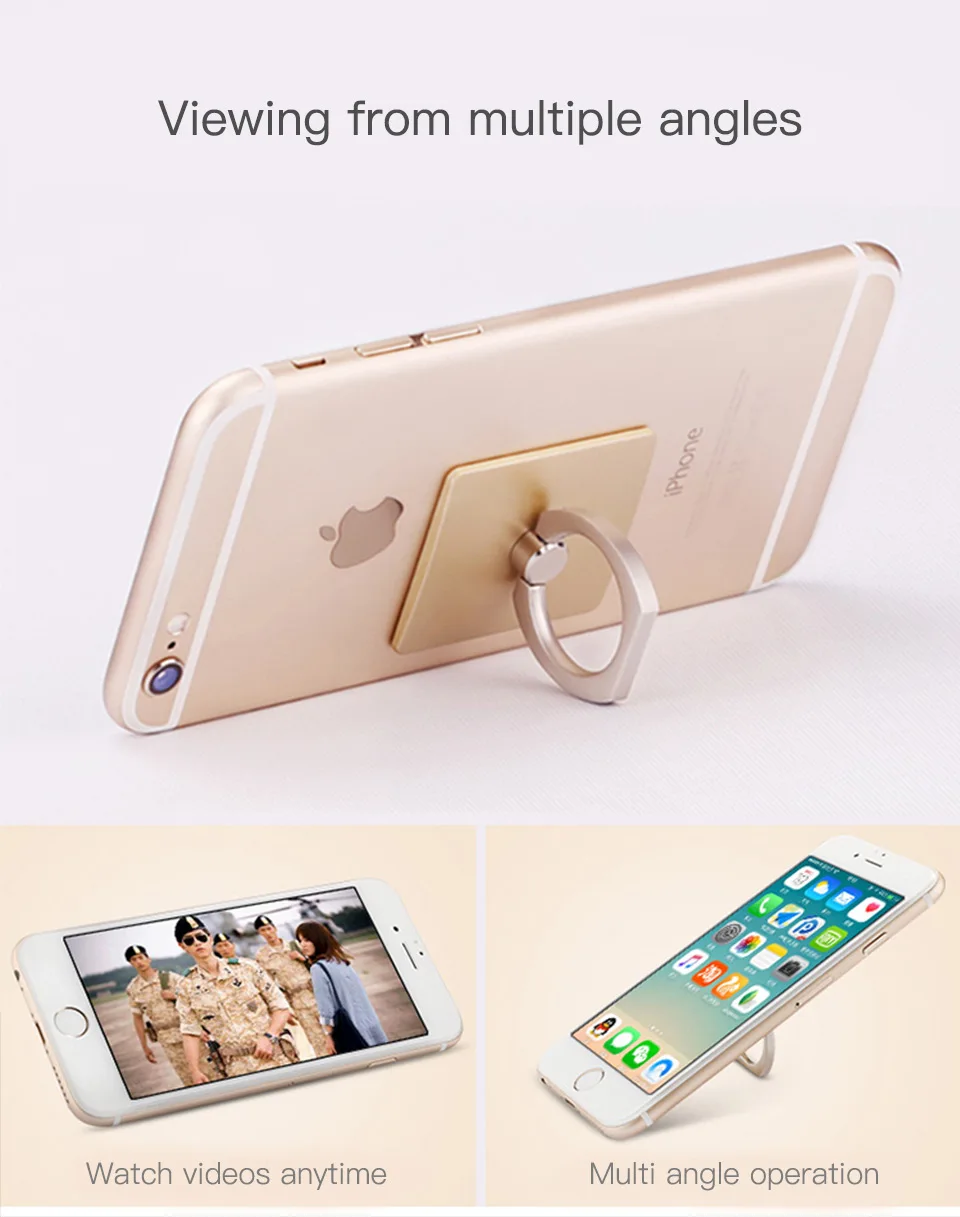 Кольцо-держатель на палец для мобильного телефона, для iPhone 7 держатель подставка для мобильного телефона для Xiaomi Note 5 Pro Pocophone F1 для huawei p20 Lite samsung