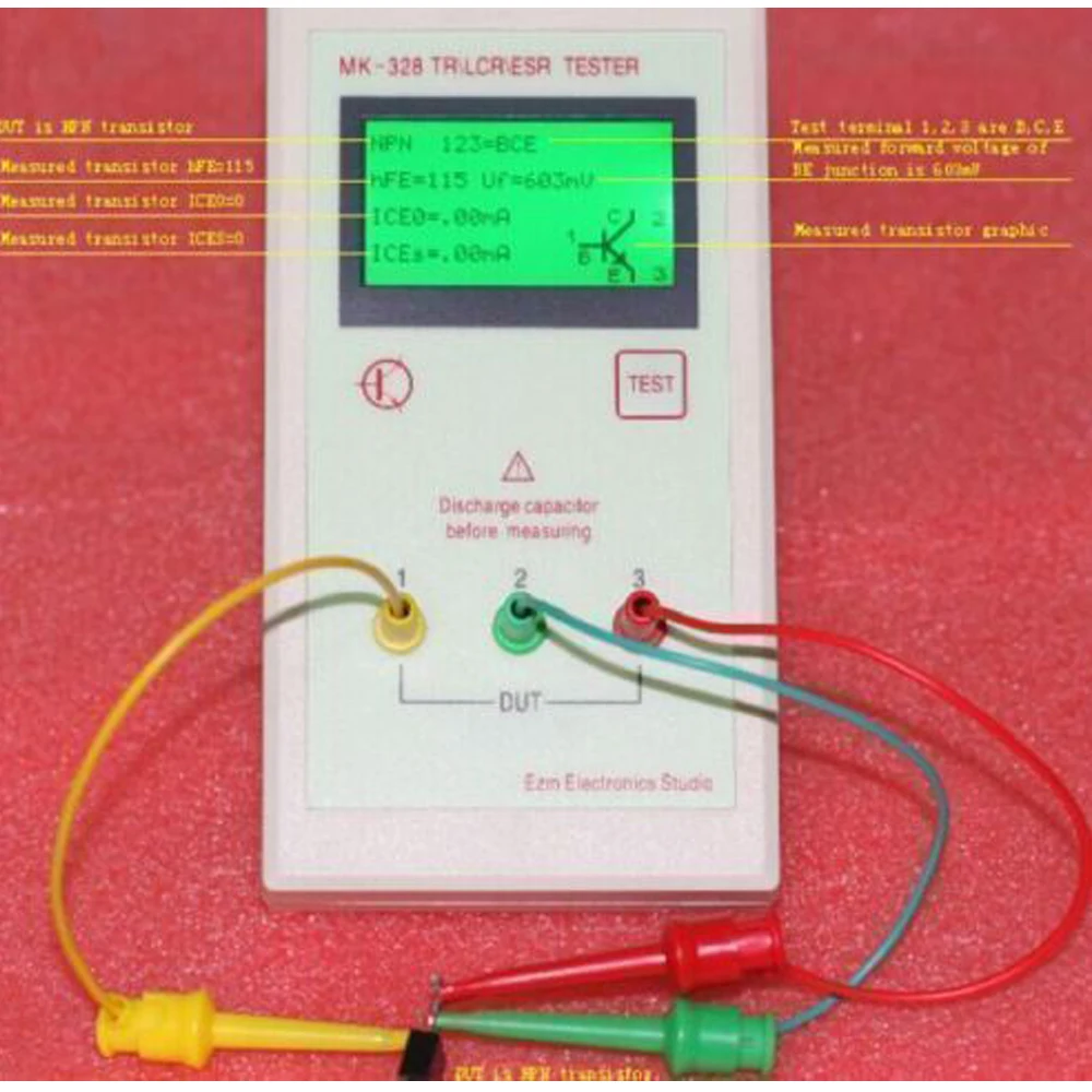 Портативный фотометр MK328 LCR|tester cctv|tester electrictester meter |