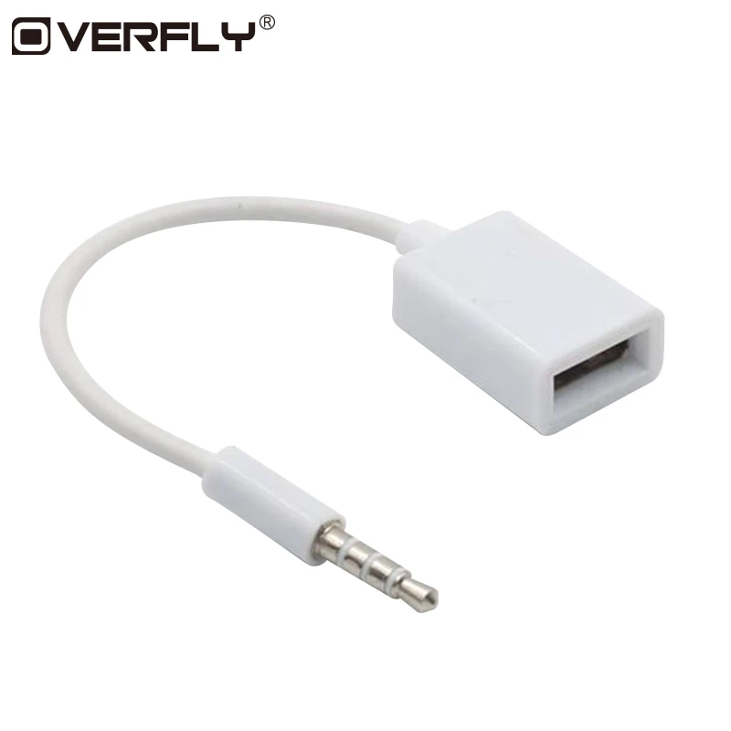 3 5 мм Мужской аудиоразъем AUX к USB 2 0 Женский кабель Шнур для автомобиля MP3| |