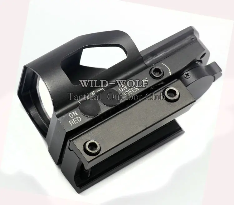 Тактический 4 сетка Красная и зеленая точка с подсветкой рефлекторный прицел