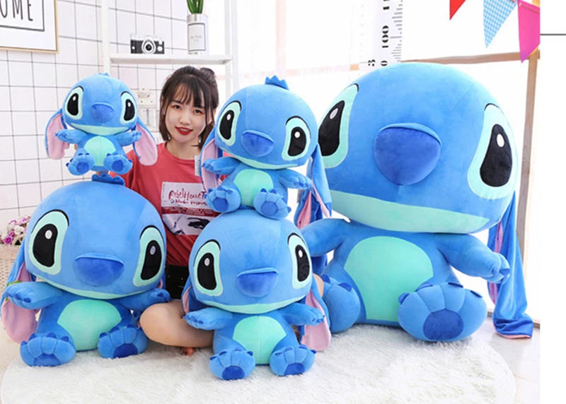 35-65 см Большой размер милые аниме Лило и Ститч плюшевые игрушки детские мягкие чучела ТВ изображения кукла ребенок милый День рождения Рождественский подарок