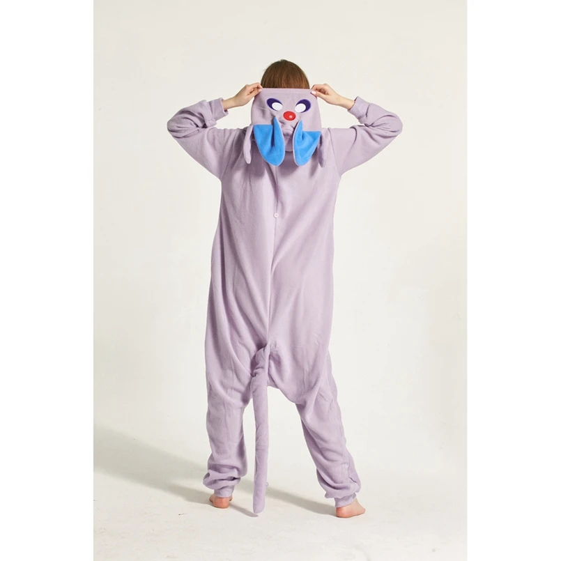 Pokemon Espeon животных пижамы Onesie Толстовка для взрослых Для женщин мужчин Пижама