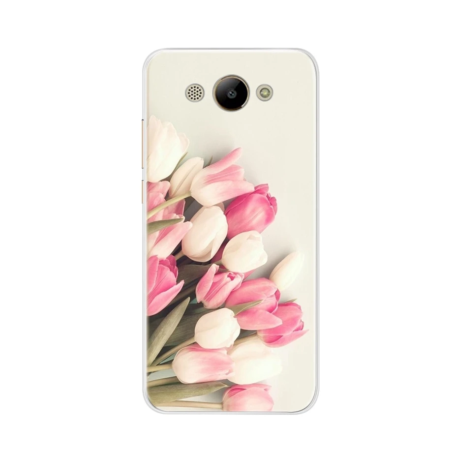 Силиконовый чехол для Huawei Y3 2017 задняя крышка красочный цветочный y3 y 3