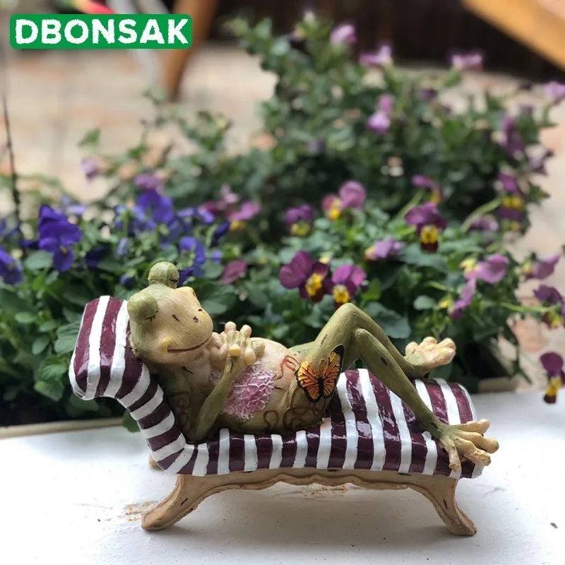 Декоративная лягушка из смолы садовая скульптура лягушки животного для дома