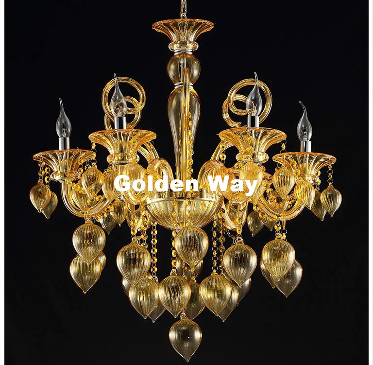 Современная цветная люстра 6 л лампы для кофейни свадьбы бара синяя красная