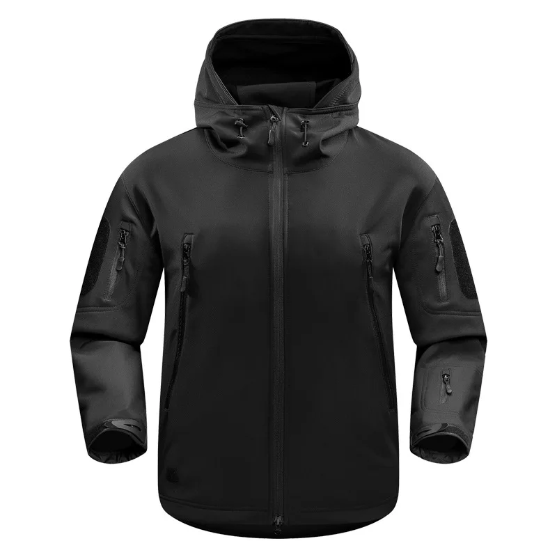 Открытый Акула кожа мягкая оболочка Stormcoat камуфляжное худи ловли свитер