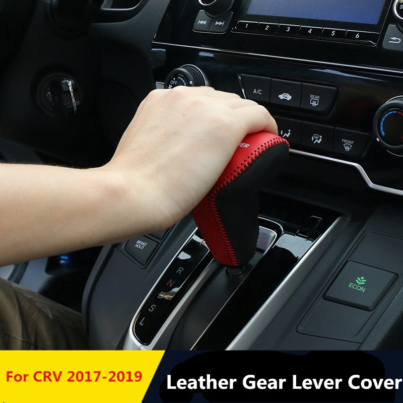 Для Honda CRV 2017 2019 кожаный рычаг переключения передач крышка рычага ручки украшение