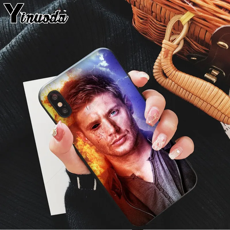 Yinuoda Сверхъестественное SPN Jensen Ackles шаблон мягкий чехол для телефона из ТПУ iPhone 8 7 6S