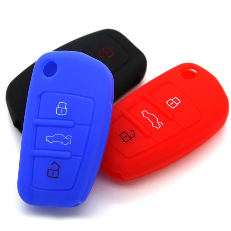 Силиконовый чехол для телефона с 3 кнопками S1 A3 S3 A1 A4 A6 TT Q3 Q7 2005 2006 2007 2008 2009 - 2013 |