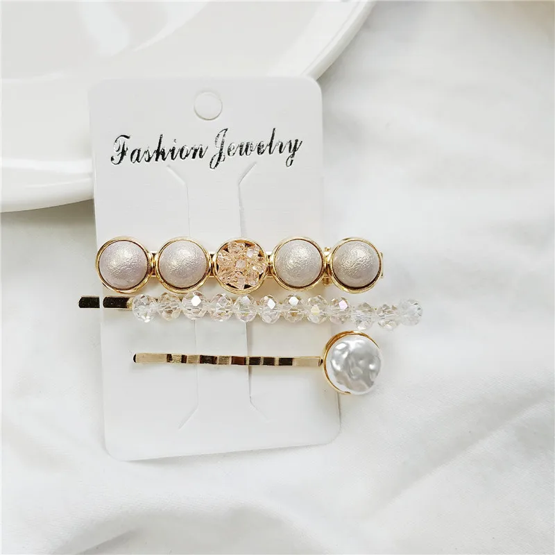 Женские аксессуары для волос 3 шт./компл. металлическая заколка с имитацией