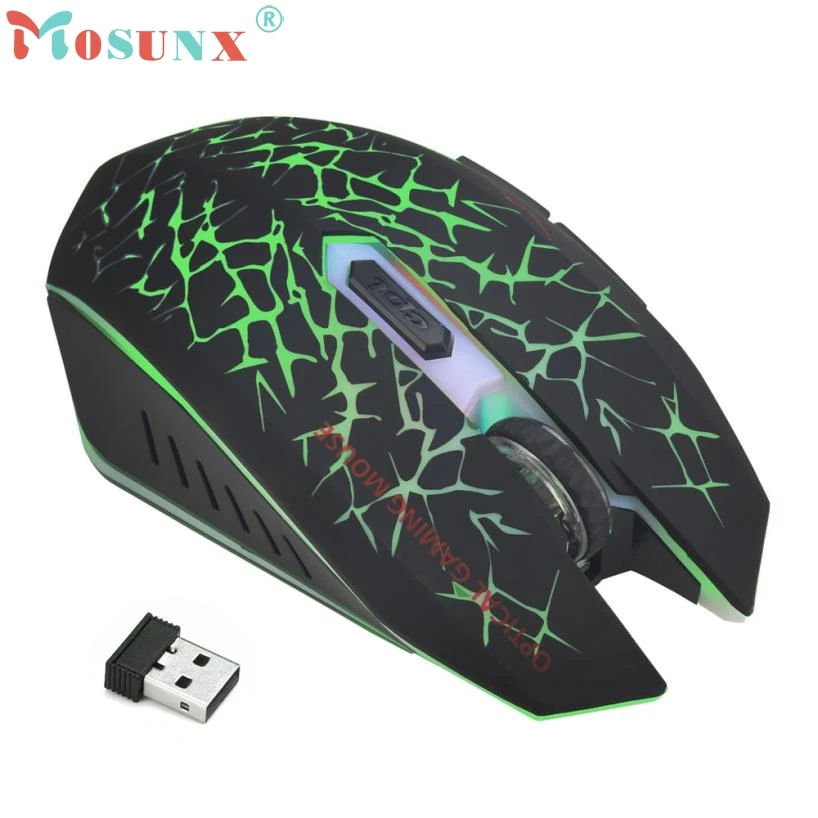 Беспроводная беззвучная мышь Raton светодиодный перезаряжаемый USB игровая с