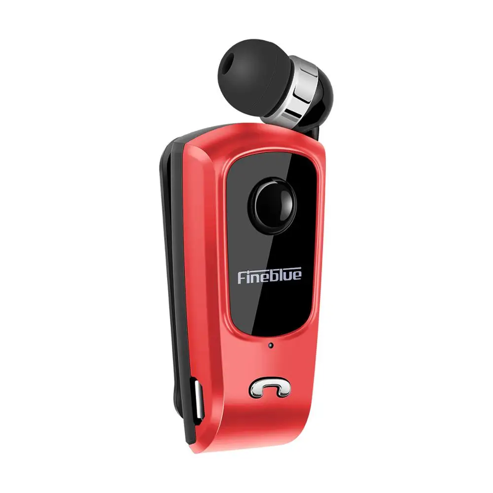 Fineblue F920 мини беспроводной Bluetooth шеи клип телескопического типа бизнес наушники вибрации оповещения износ стерео Спорт Auriculares - Цвет: Red no box