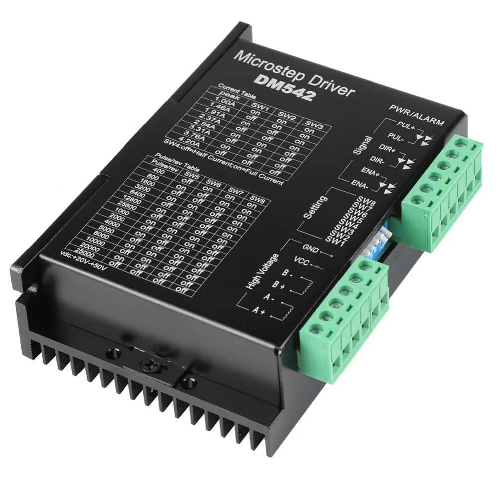 M542H DC 12 32V 3A 128 микрошаговый драйвер для 2 фазного 4 гибридного 42 57 s мостового