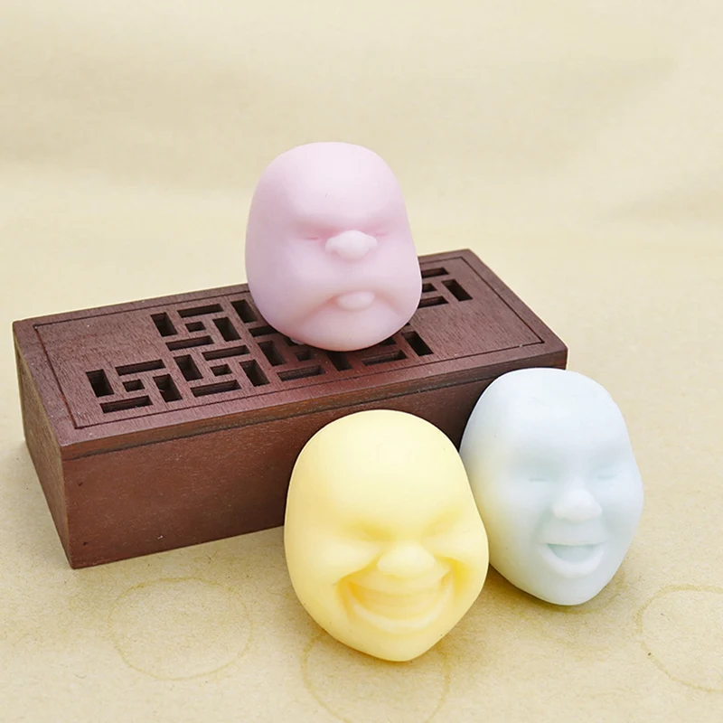 Мини Squishy антистресс лицо питчер винограда мяч аутизм расслабиться кукла рельеф