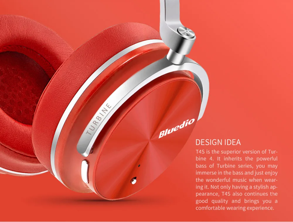 Колонки bluetooth колонки Bluedio T4S BT4.2 беспроводные bluetooth-наушники с активным шумоподавлением Беспроводная гарнитура с музыкой
