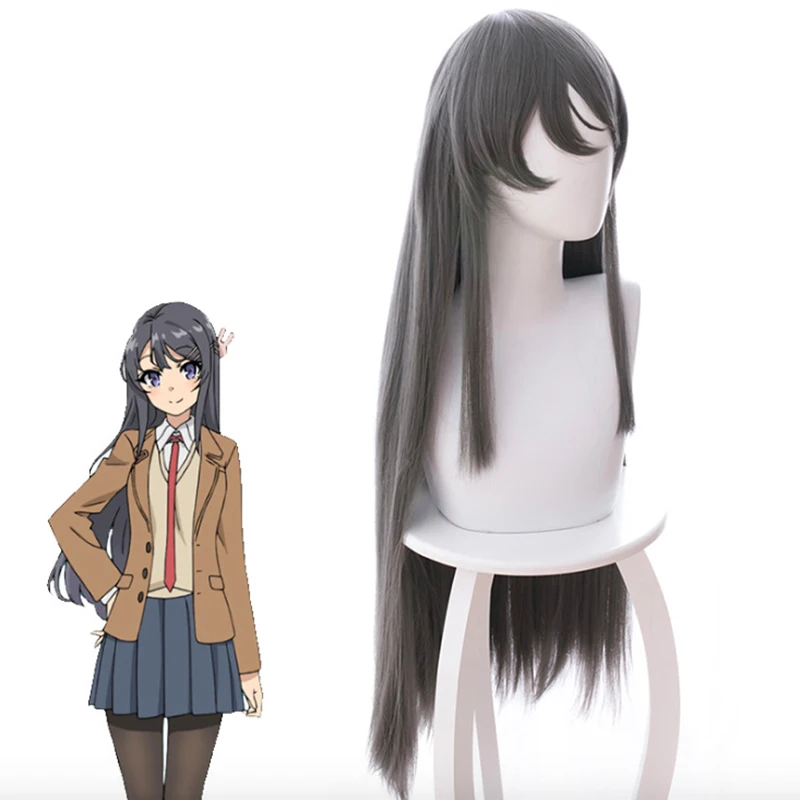 Аниме Rascal Does Not Dream Of Bunny Girl Senpai косплей парик Mai Sakurajima Косплей парики термостойкие