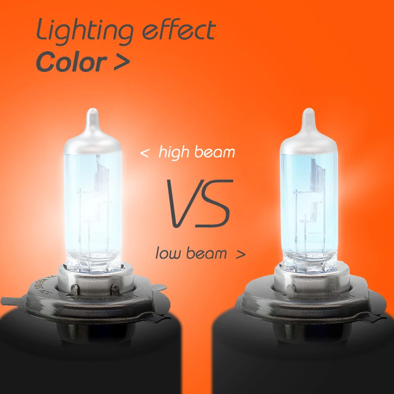 Фара для автомобиля PEGASUS Halogen H1 H3 H4 H7 H11 HB3 9005 HB4 9006 HIR2 9012 PSX24W H15 H16 1500lm автомобильная лампа габаритного света 5000K включена.